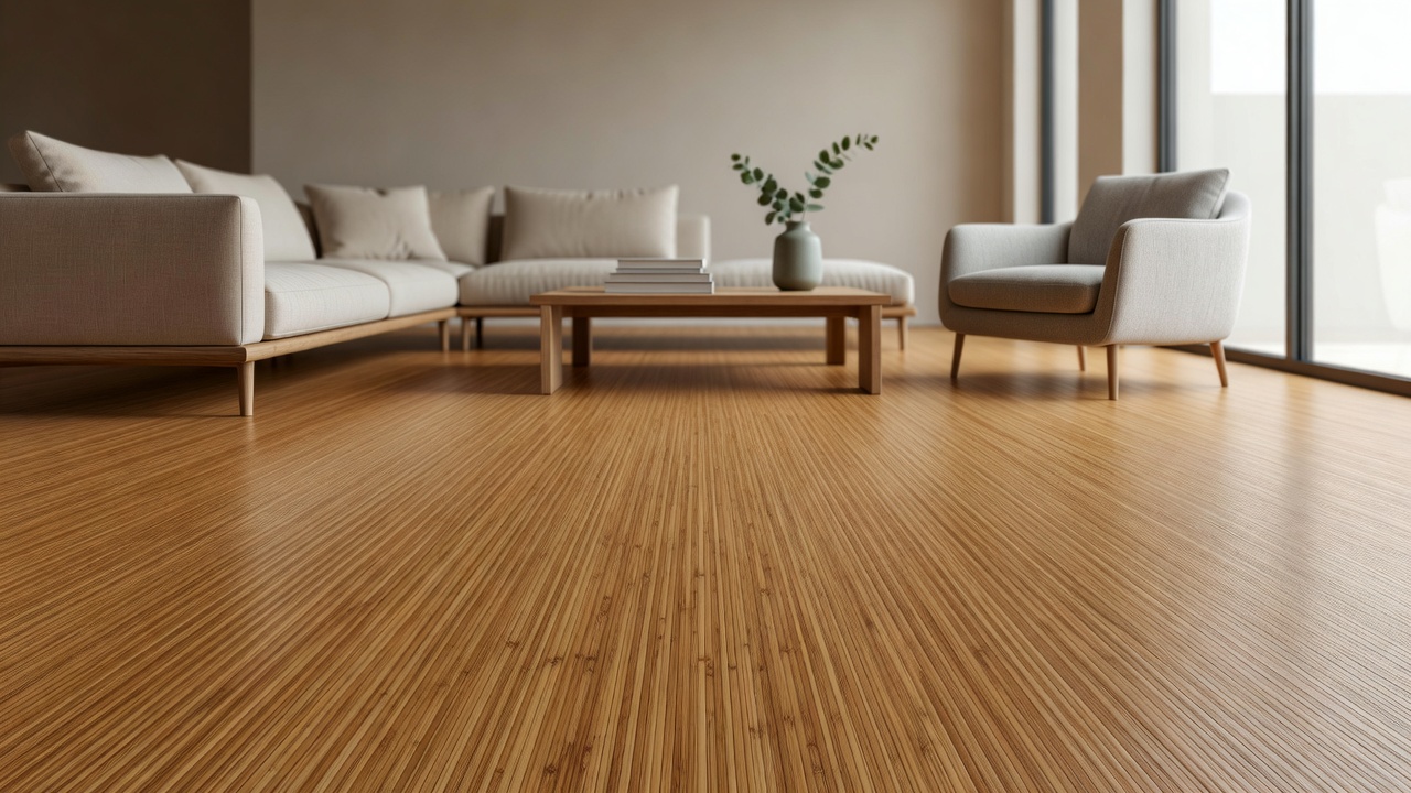 Strand Woven Bamboo Emissions — modern flooring photography