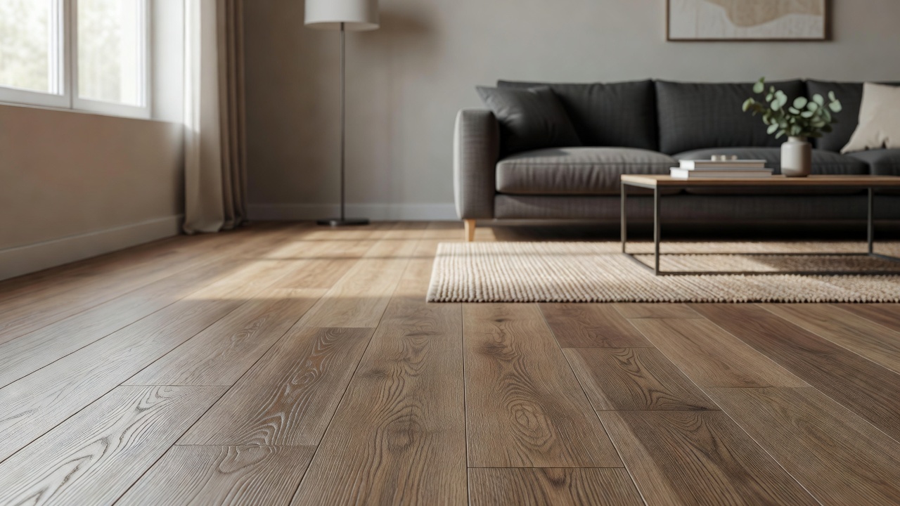 Tile Patterned Laminate and Cleaning — modern flooring photography