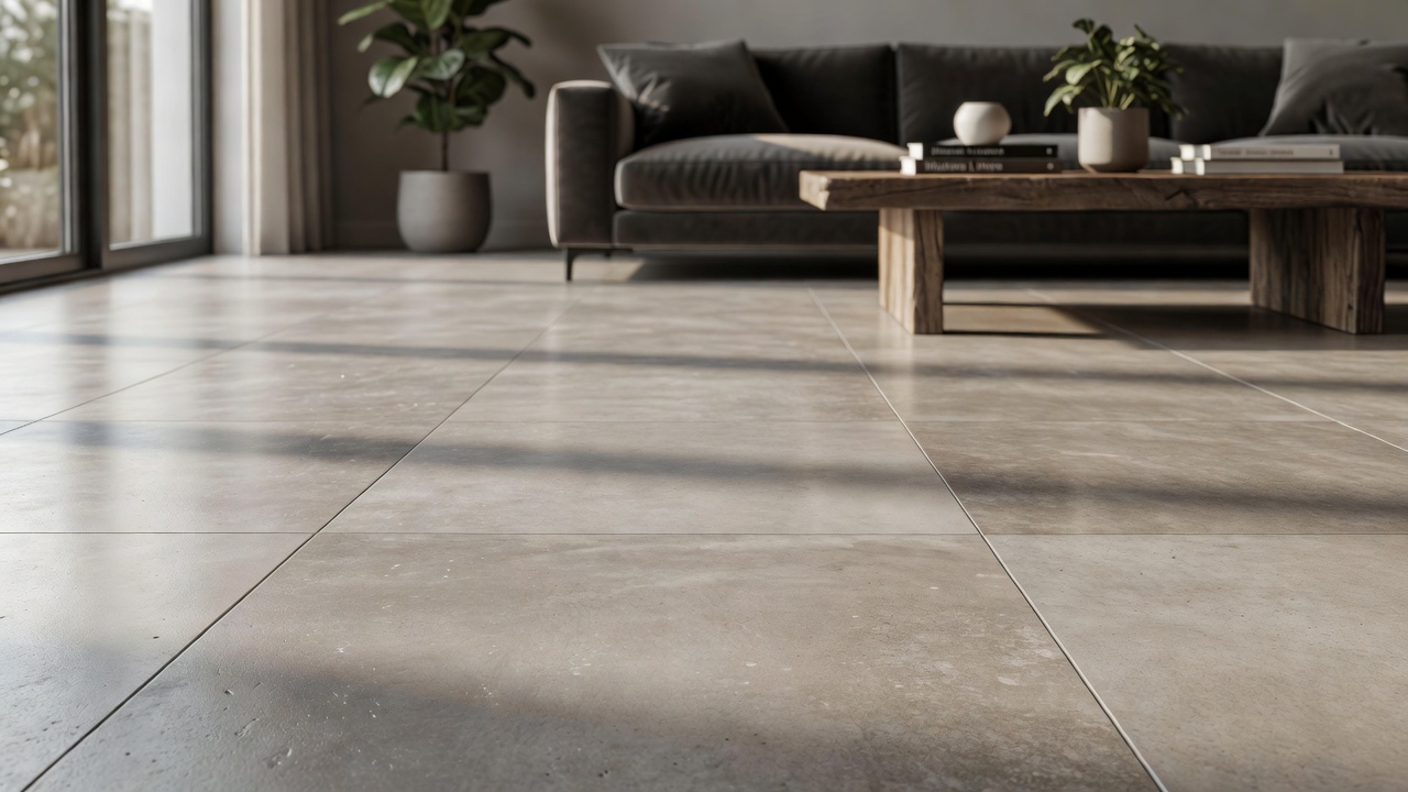 Tiling Over Concrete — modern flooring photography