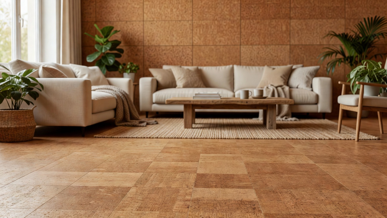 Using Cork for Sound Dampening on a Wall — modern flooring photography