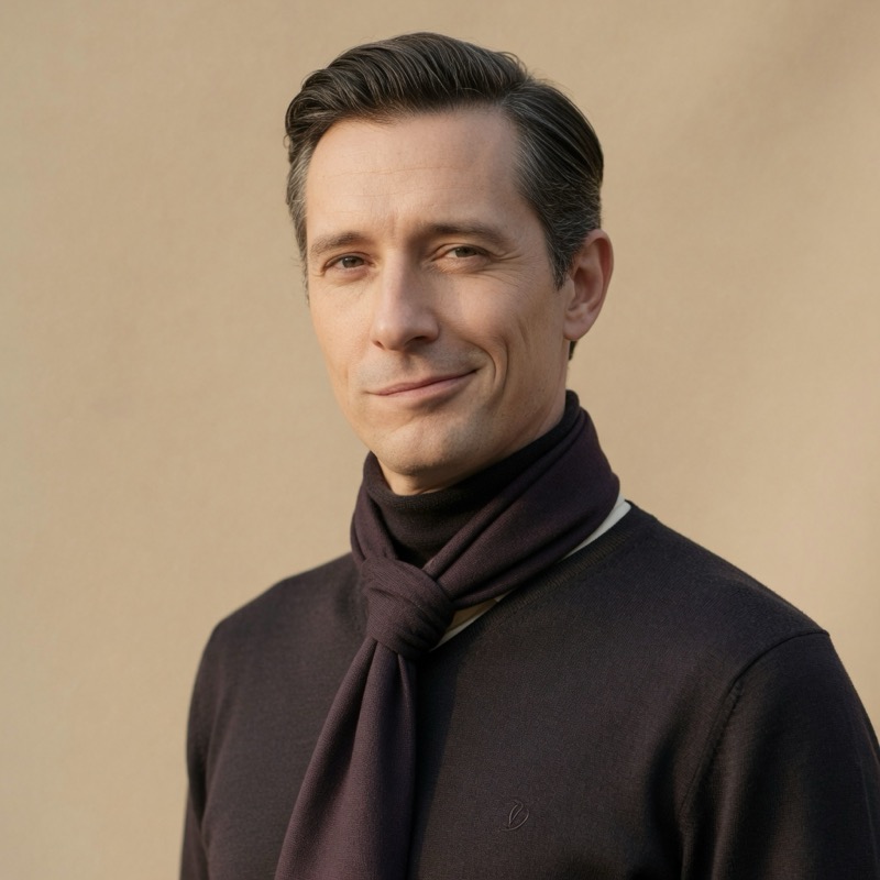 Portrait of Reginald Thorne III, Self-appointed flooring connoisseur